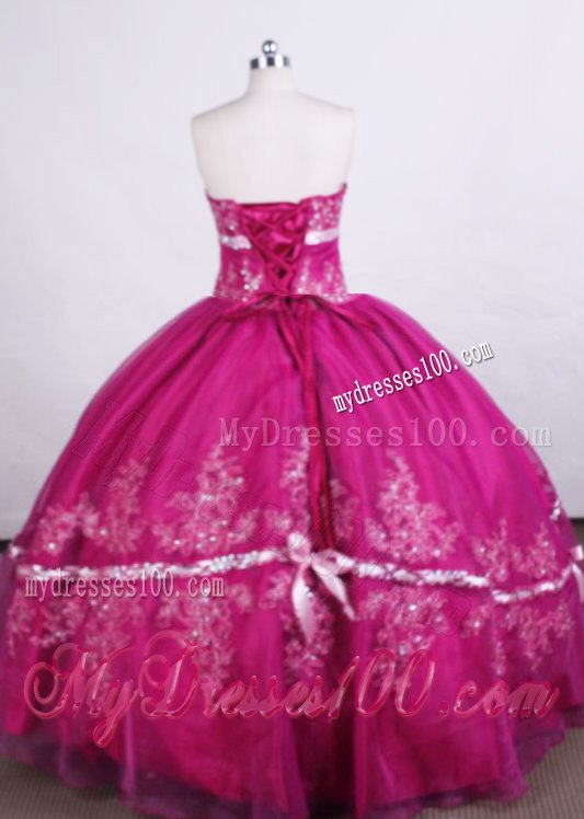 Two Tiers Sweet 16 Dresses Decorated with Bowknots and Beaded Appliques